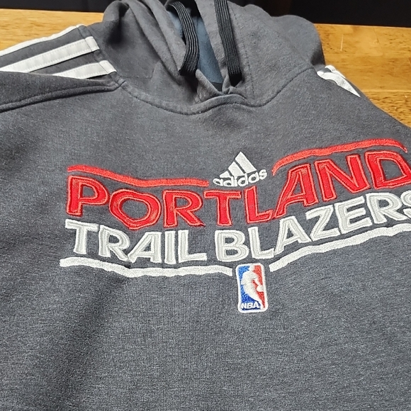 Adidas Gray Portland Trail Blazers Sweatshirt - Picture 1 of 1